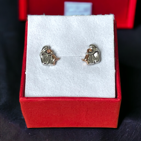 My Dog and I Sterling Silver Stud Earrings - Image 2