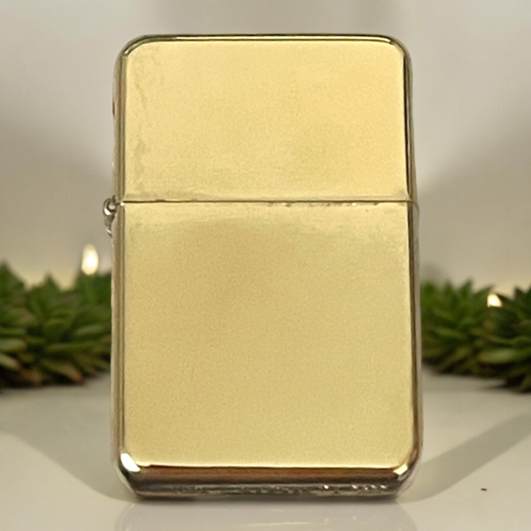 gold zippo style lighter